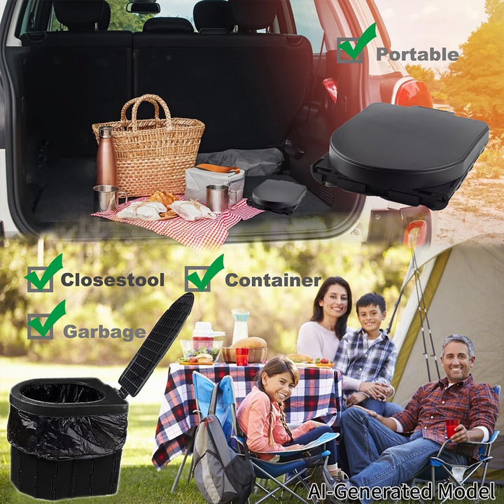 KINSPORY Campingtoilette, Mobile Toilette, Trenntoilette, Tragbare Toilette für Draussen oder Drinne