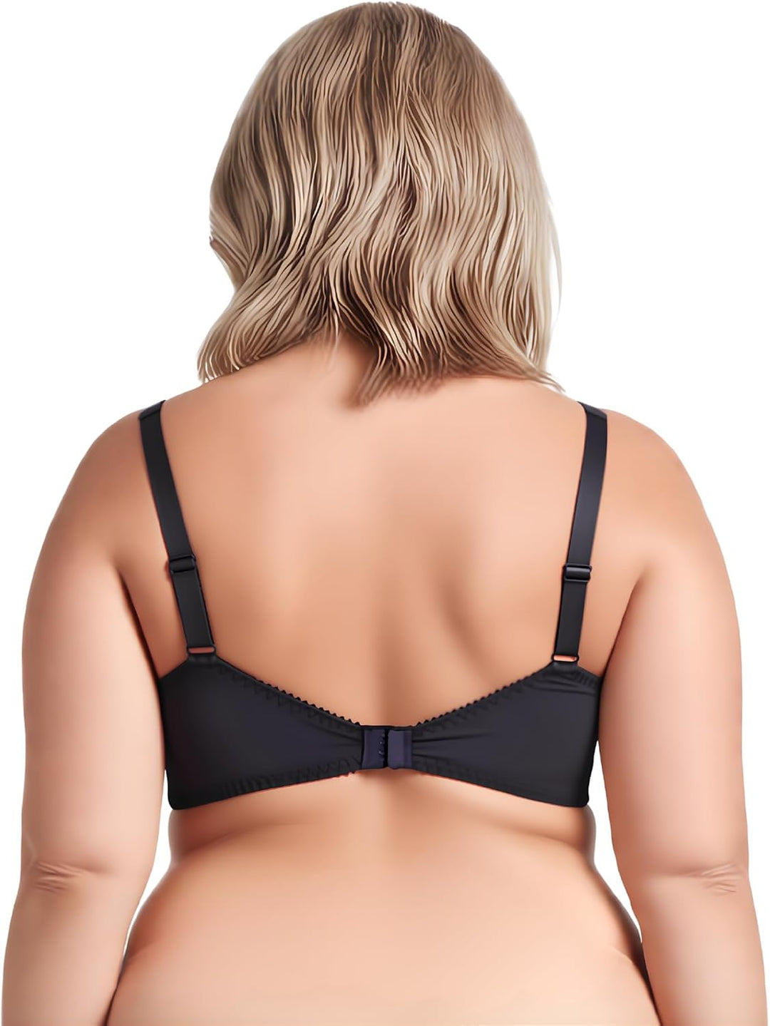 Curve Muse Damen Übergrösse Minimizer Bügel-BH mit Stickspitze - 2er Pack 75E Pink,dark Grey(2 Pack)