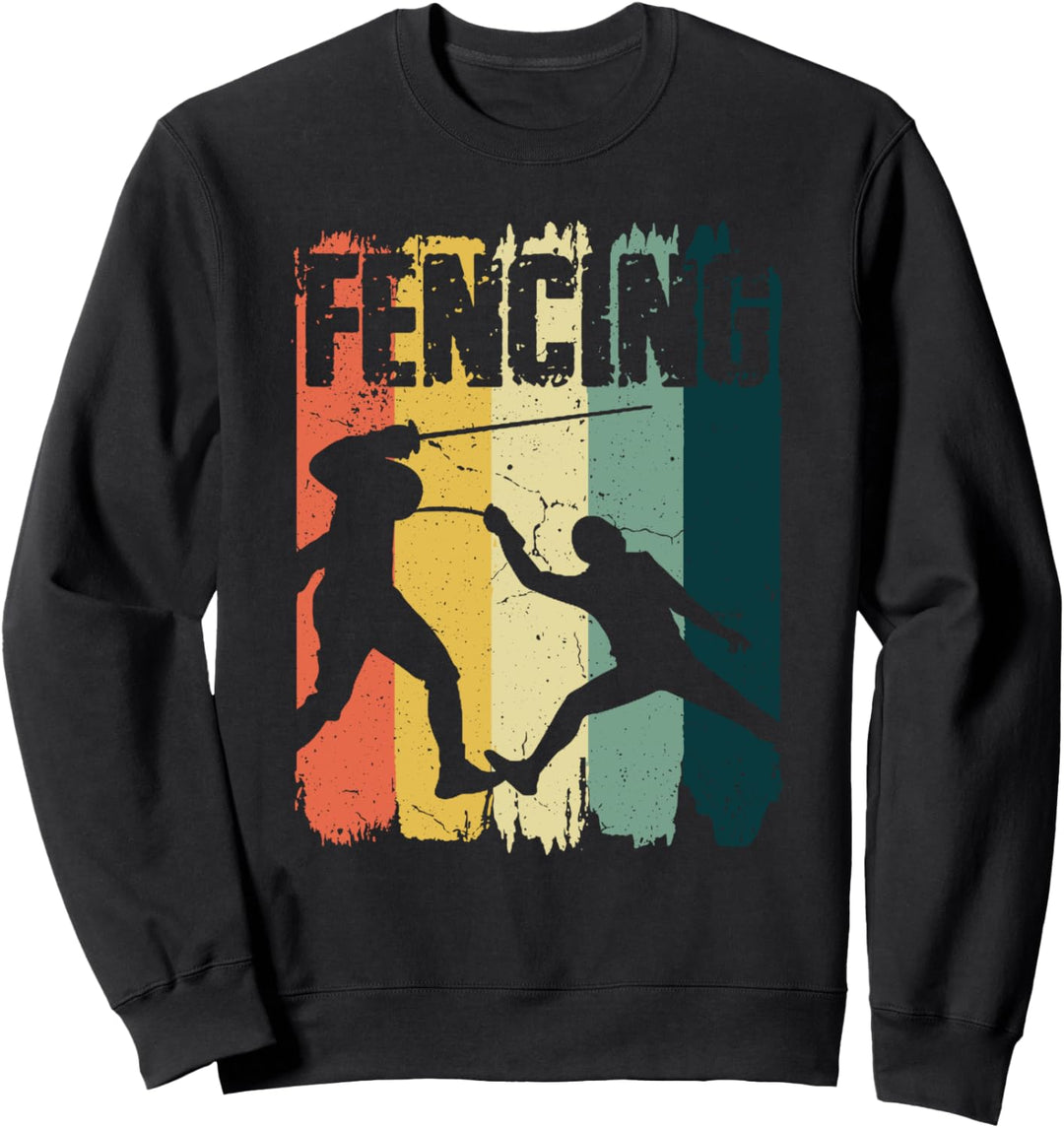 Fechtsport Retro Vintage Fechter Sweatshirt