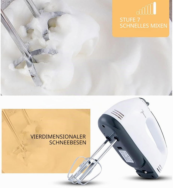350W Elektrische Standmixer 1.7L Edelstahl Küche Rührmaschine 7-Gang Geschwindigkeitseinstellungen T