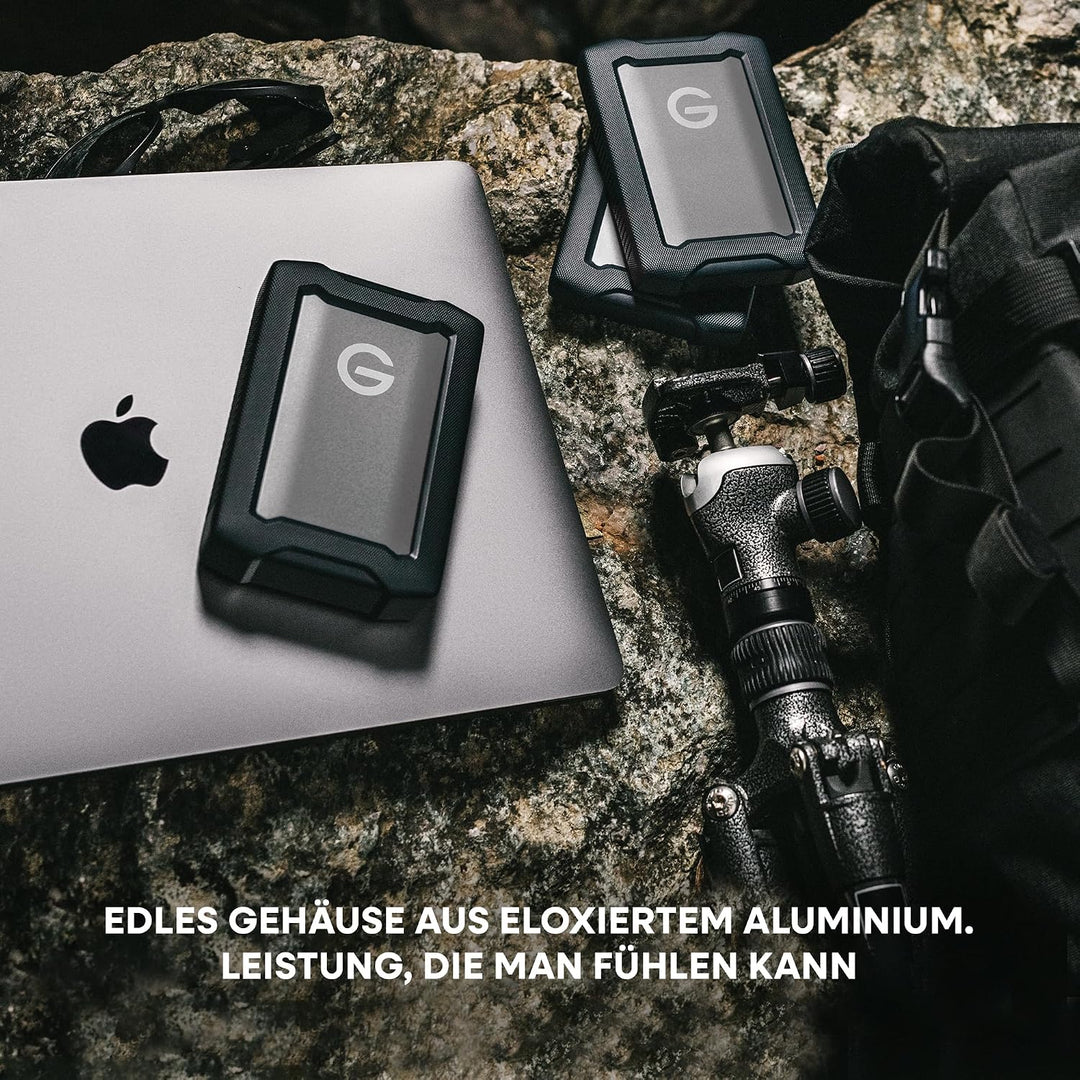 SanDisk PROFESSIONAL G-Drive ArmorATD 4 TB (Mobile Festplatte, All-Terrain Festplatte, USB-C-fähig,