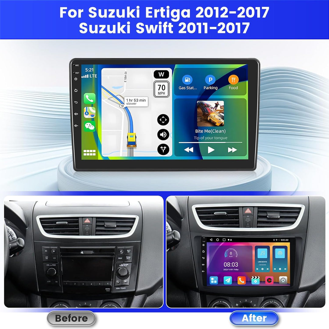 Radio für Suzuki Ertiga 2012-2017 Suzuki Swift 2011-2017 Android 15 2+64G mit Wireless CarPlay Andro