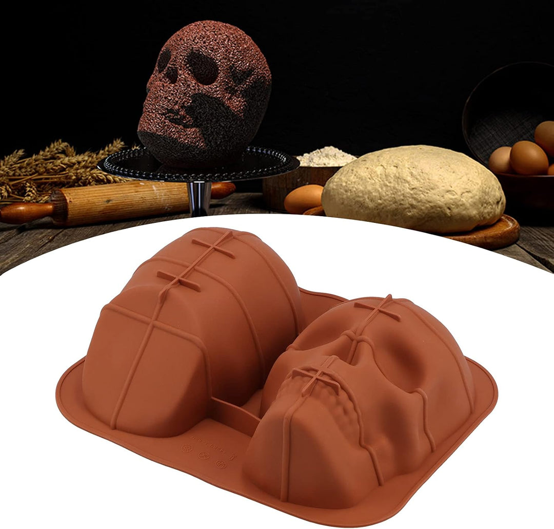 3D-Kuchenform in Totenkopfform Für Selbstgemachte Kuchendekoration Und Backen