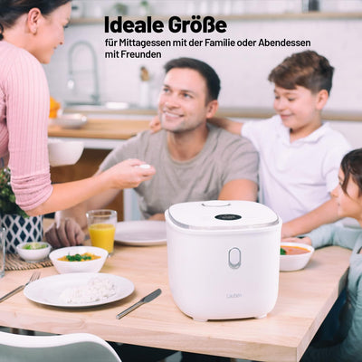 Lauben Low Sugar Reiskocher Rice Cooker mit Low-Sugar-Funktion, 3l Volumen, 6 modi, verzögerter Star