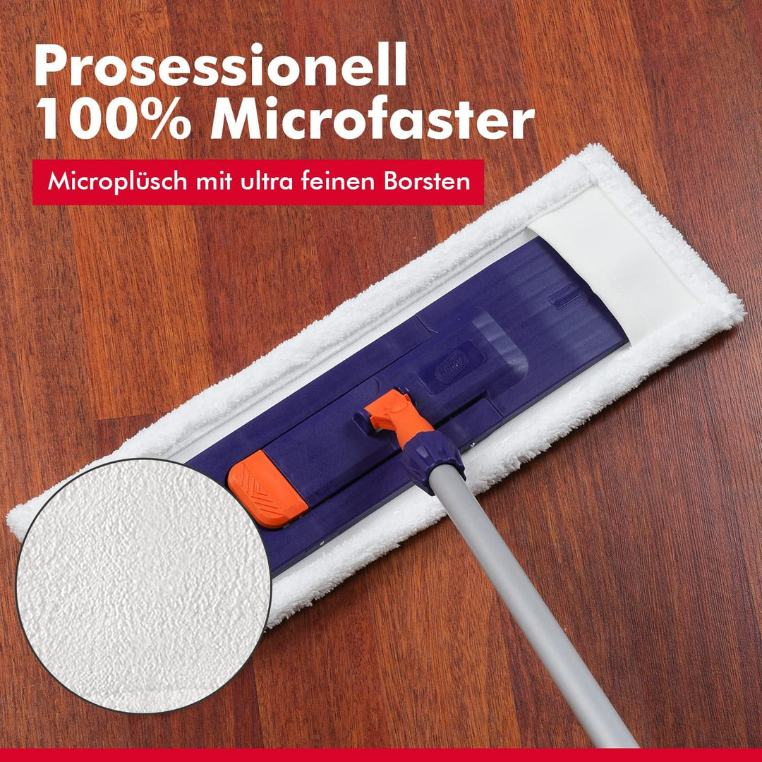 Mikrofaser Wischmop 40 cm White Ersatz für Mop Klapphalter Wischmoppbezug , für Versiegelung Reinigu