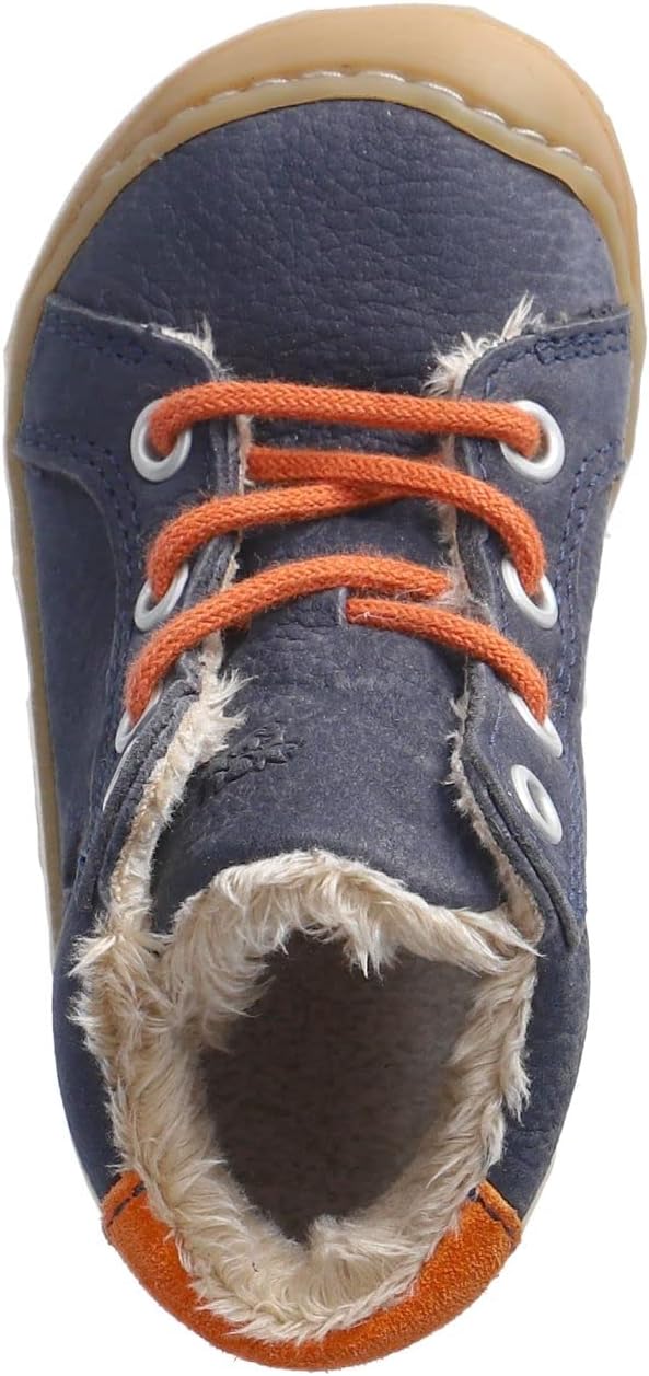 RICOSTA Mädchen und Jungen Lauflernschuhe Georg,Warmfutter,Leder,WMS:Mittel/Weit 20 EU Blau 180, 20
