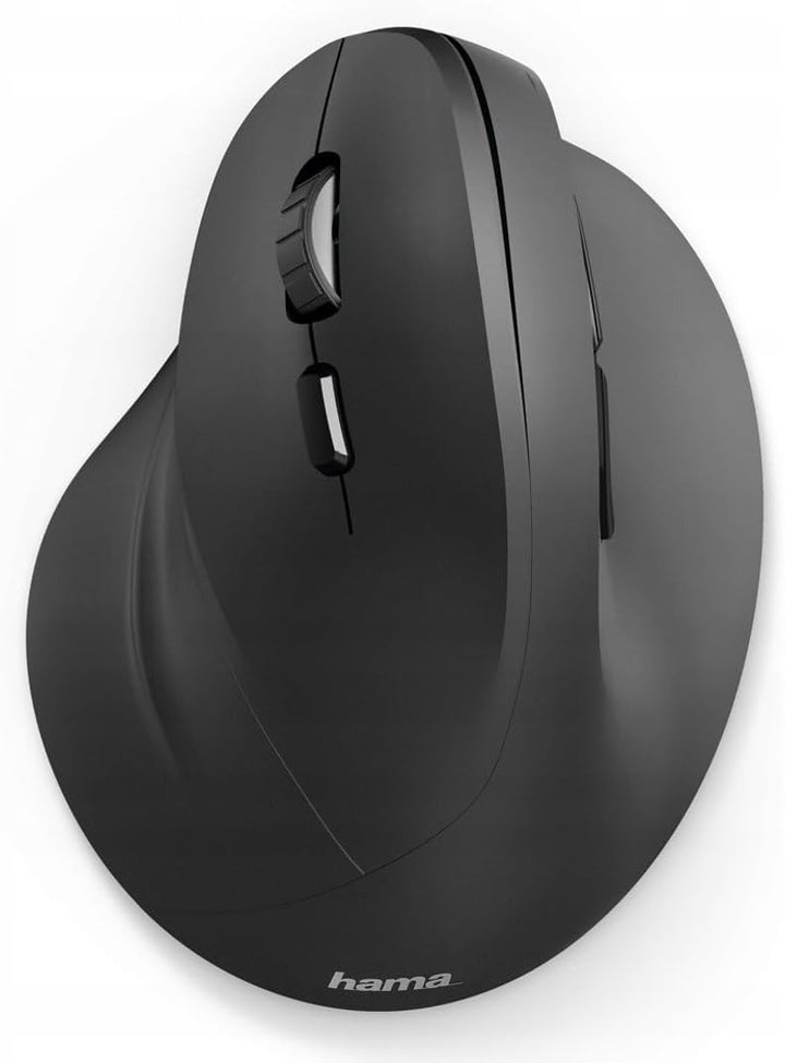 Hama kabellose Maus für Linkshänder ergonomisch EMW-500L (Wireless Funkmaus vertikal, links, 6-Taste