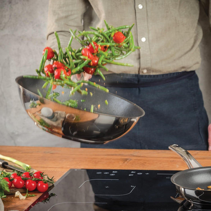 Berndes Injoy Allrounder Stielwok 28 cm – Allherdtauglich – Antihaftversiegelung - Induktionsgeeigne