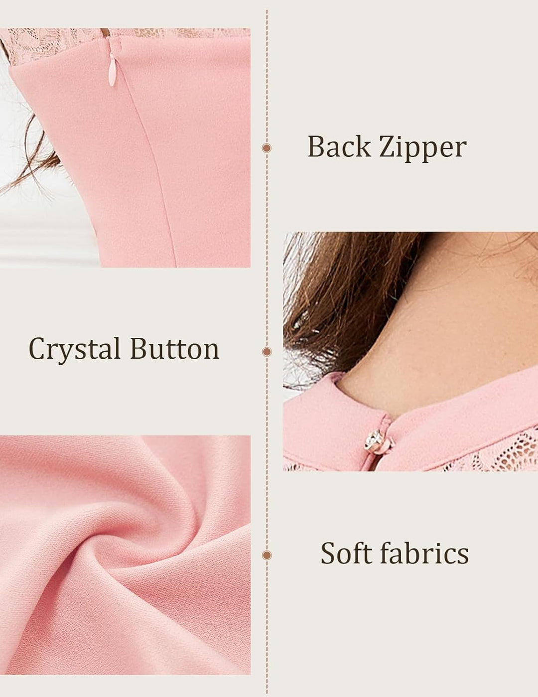 Bbonlinedress Abendkleider elegant für Hochzeit gast festliches Kleid Damen Neckholder Konfirmations