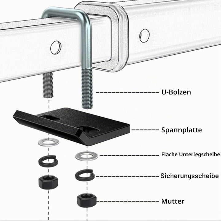 Keenso Anhängerkupplung Klemme, Anhängerkupplung Spanner 304 Edelstahl Anti Rattle Stabilizer für 1,