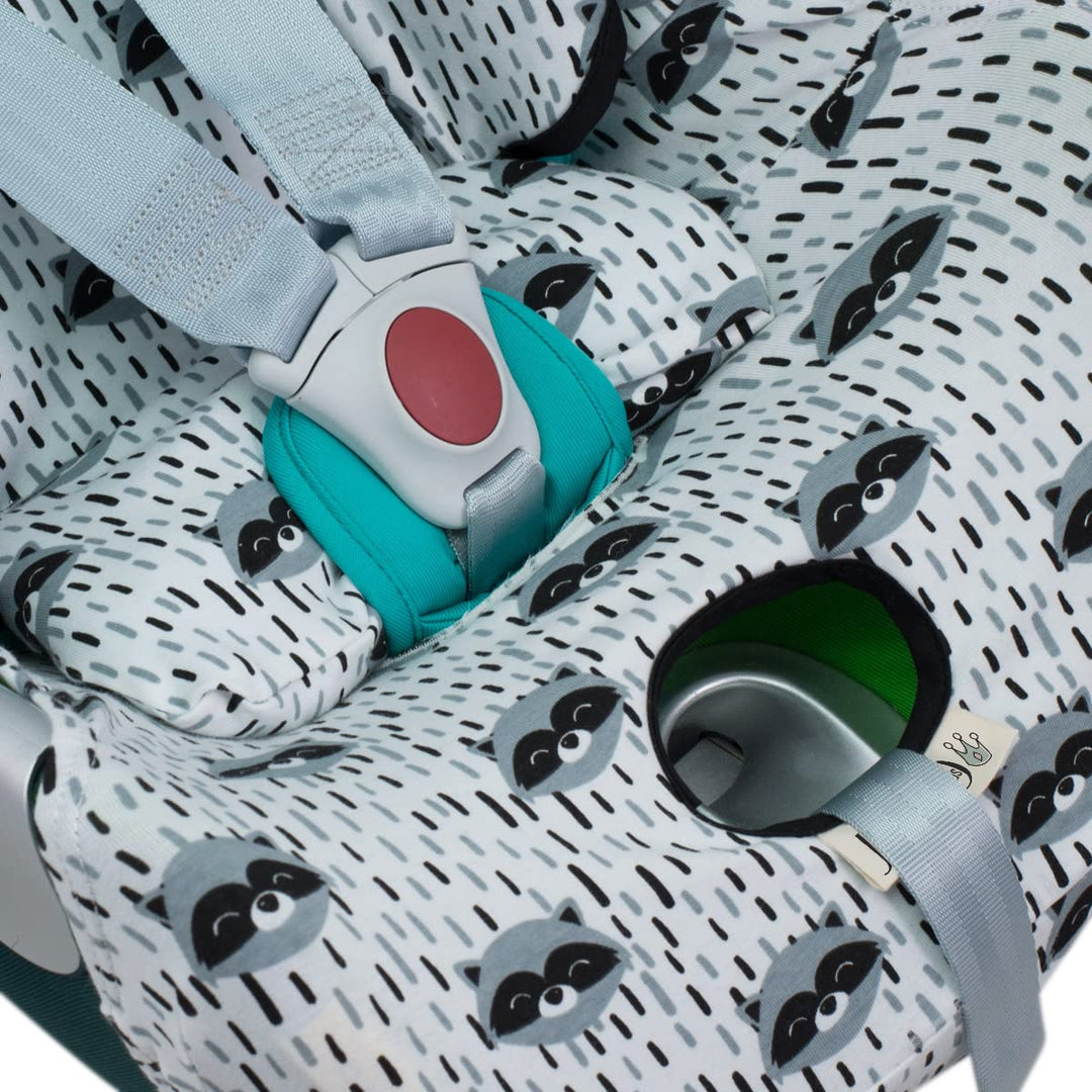 JYOKO Kids Bezug für Autositz kompatibel mit Cybex Aton Cloud- Q-M-2-4-5, aus Baumwolle (Aton Q, Rac