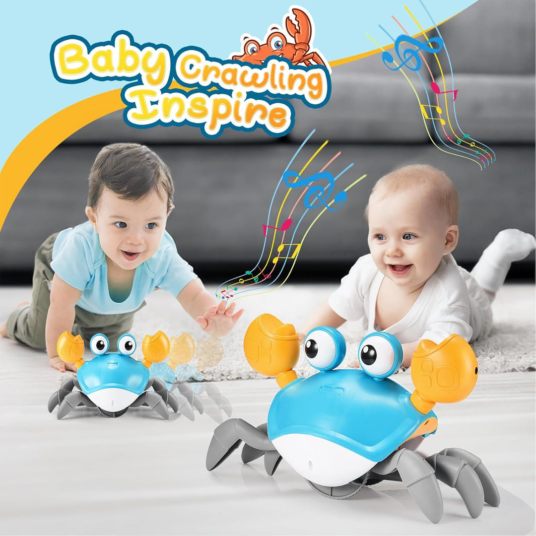 Adeokay Kinderspielzeug ab 1 2 3 Jahr, Krabbe Baby Spielzeug ab 6 7 8 9 10 Monate Tummy Time Toys Cr