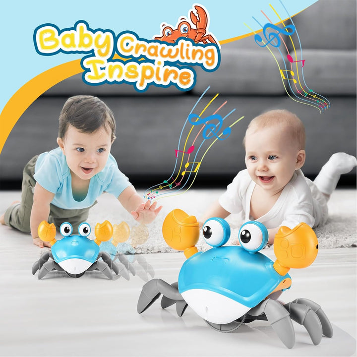 Adeokay Kinderspielzeug ab 1 2 3 Jahr, Krabbe Baby Spielzeug ab 6 7 8 9 10 Monate Tummy Time Toys Cr