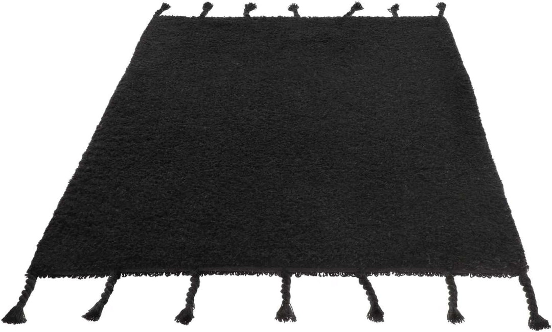 RugVista Badematte Zale, 90 x 60 cm, Rechteckig, Mittelflor, Drehbar, Moderner Badteppich, Maschinen