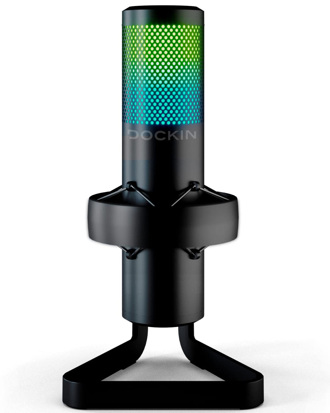DOCKIN® MP3000 Kondensator Mikrophon für PC, Gaming, Podcast & Streaming - USB Standmikrofon für Auf