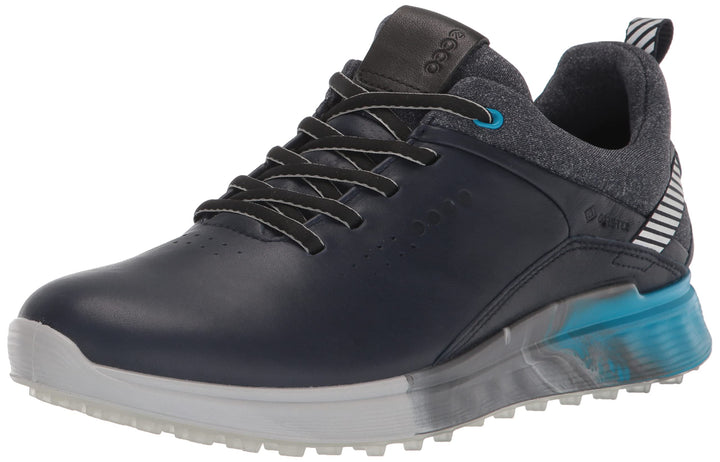 ECCO Damen Three Gore Tex Golfschuh, 41 EU Schmal Mitternachtsblau