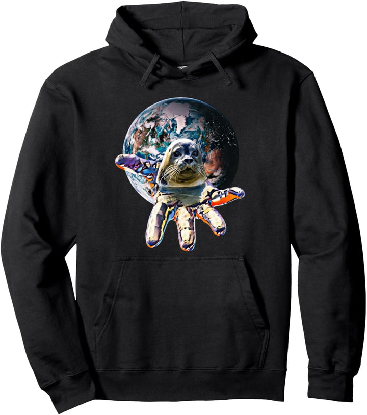 Seerobben Motiv Seehunde Seelöwen Tiermotiv Robbe Design Pullover Hoodie