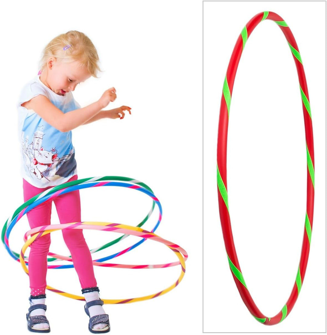 HOOPOMANIA Bunter Kinder Hula Hoop [Ø60cm - Ø80cm] Hula Hoop für Kinder in vielen Farben Ø60cm Rot-G