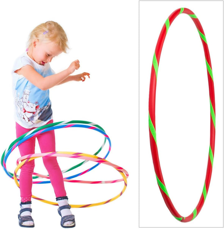 HOOPOMANIA Bunter Kinder Hula Hoop [Ø60cm - Ø80cm] Hula Hoop für Kinder in vielen Farben Ø70cm Rot-G