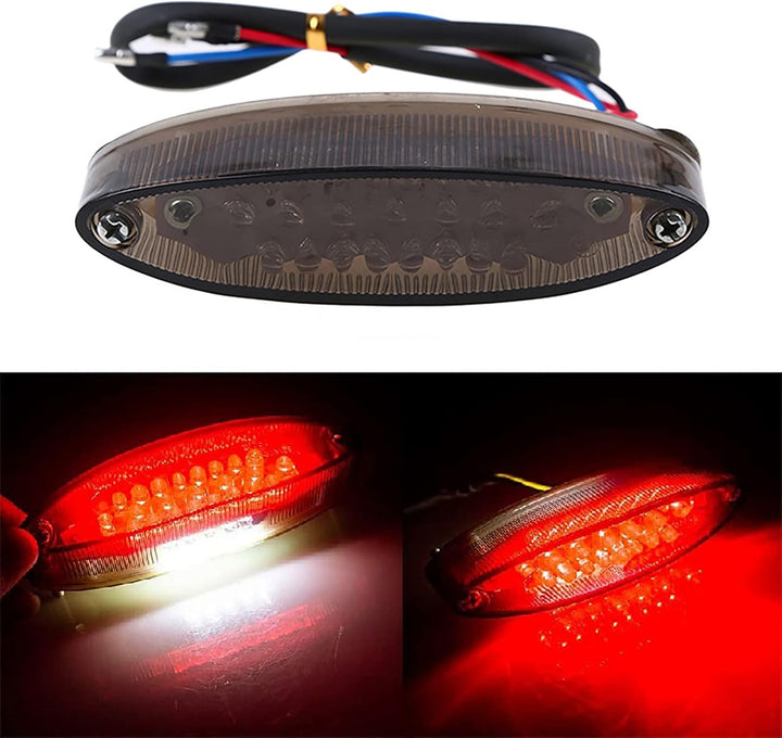 evomosa 28 LED Motorrad ATV Rücklicht Bremsstopp Kennzeichenbeleuchtung für ATV LTZ King Quad Runner