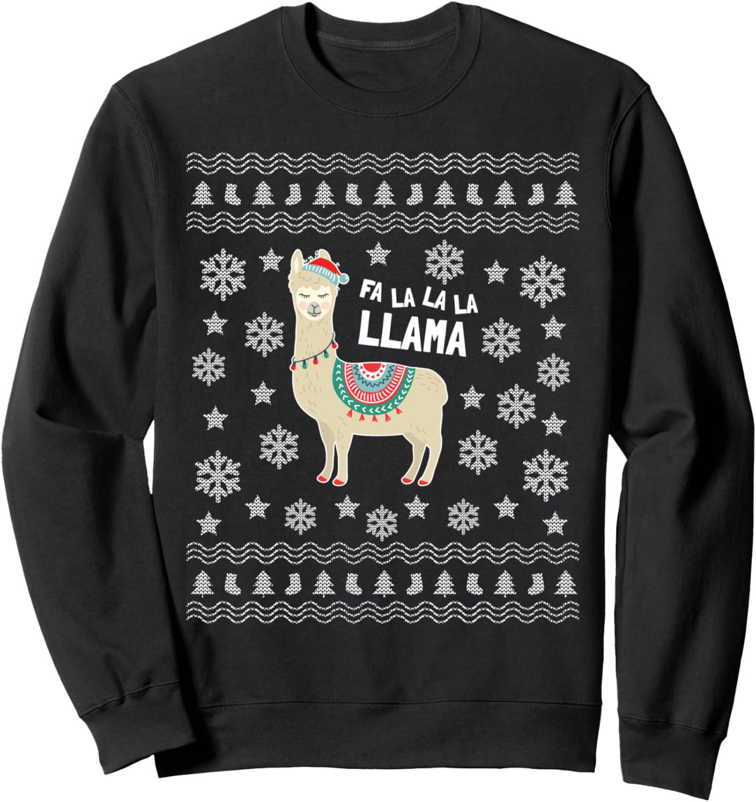 Lama Hässliche Weihnachten Fa La La La Llama Sweatshirt