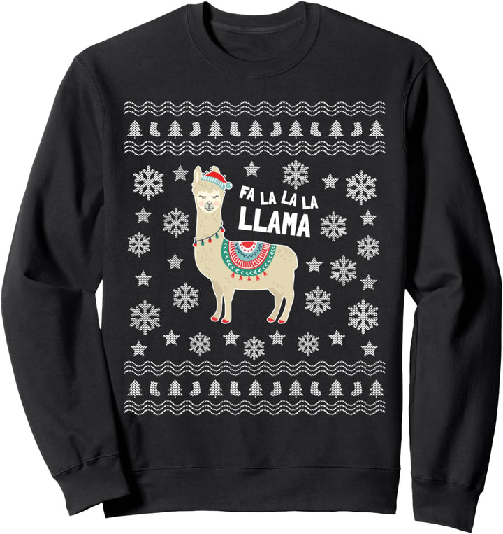Lama Hässliche Weihnachten Fa La La La Llama Sweatshirt