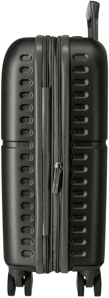 Pepe Jeans Kabinentrolley, 40 x 55 x 20 cm, Schwarz, 40x55x20 cms, Kabinenkoffer erweiterbarer Koffe