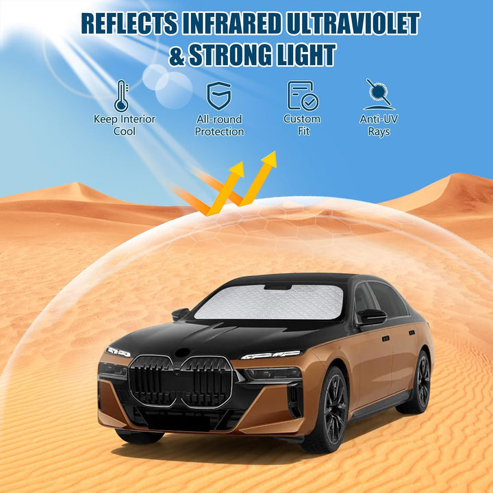 Sonnenschutz Auto Frontscheibe Ersatz für BMW X2 F39/U10 2018-2026 | Auto Windschutzscheibe Sonnensc