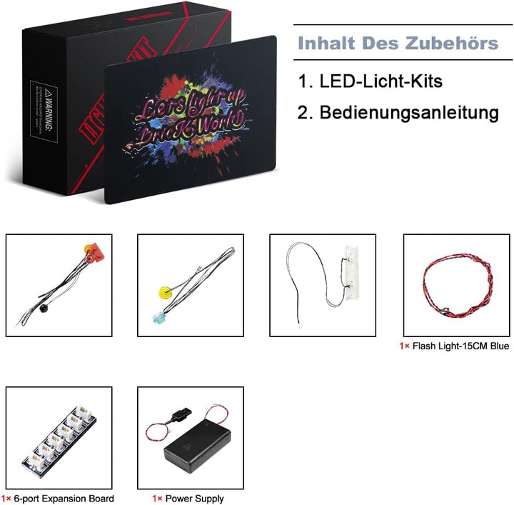 Led Licht Set Kompatibel mit Lego 21172 Minecraft Das zerstörte Portal Minecraft Spielzeug Set (Kein