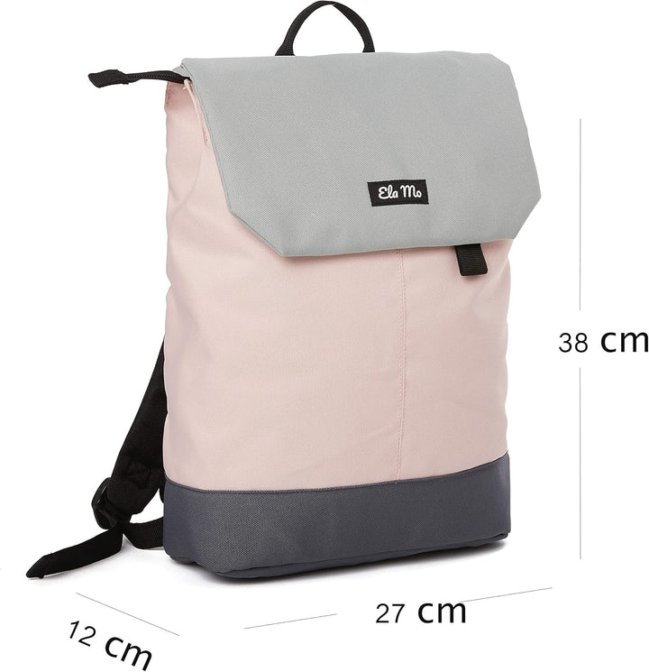 Ela Mo Rucksack Damen - Schön u. Durchdacht - Daypack mit Laptopfach & Anti Diebstahl Tasche für Aus