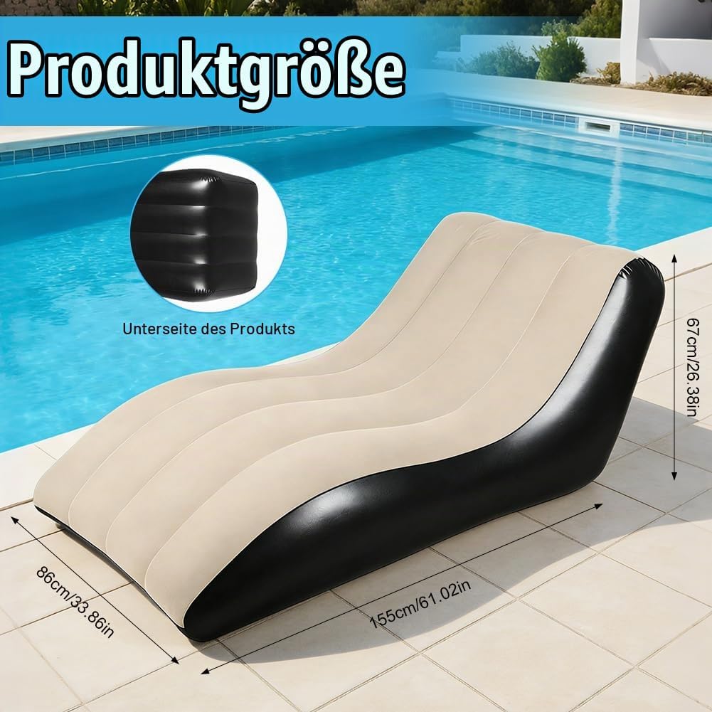Aufblasbares Sofa, Lounge Sessel aufblasbar, Wasserdichtes Luftsofa Aufblasbares, Aufblasbare Couch,