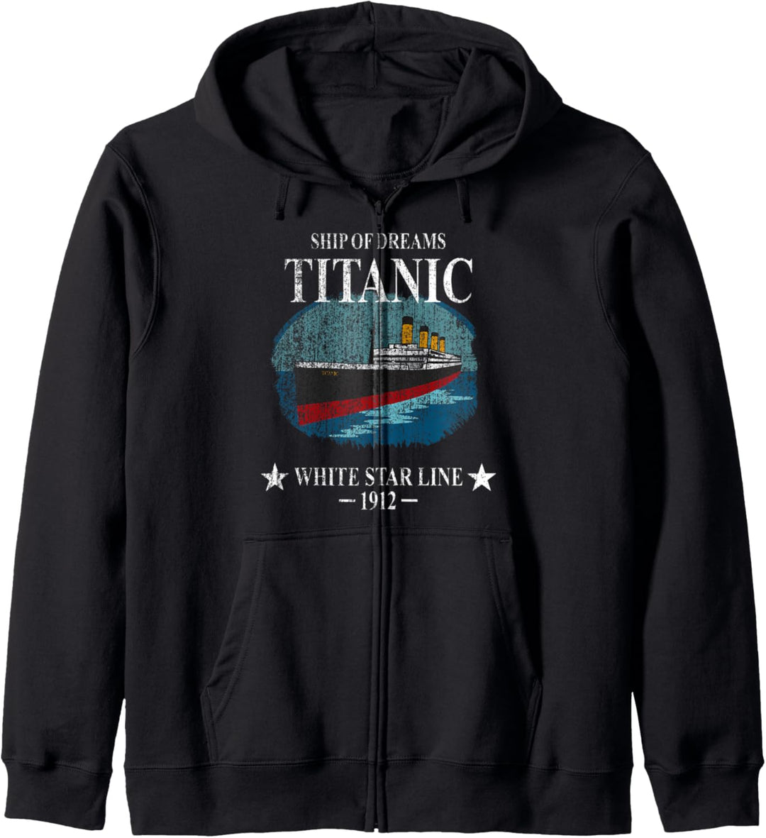 A 1912 Vintage Titan Reise Cruise Ship Sohn Mädchen Kinder Kapuzenjacke