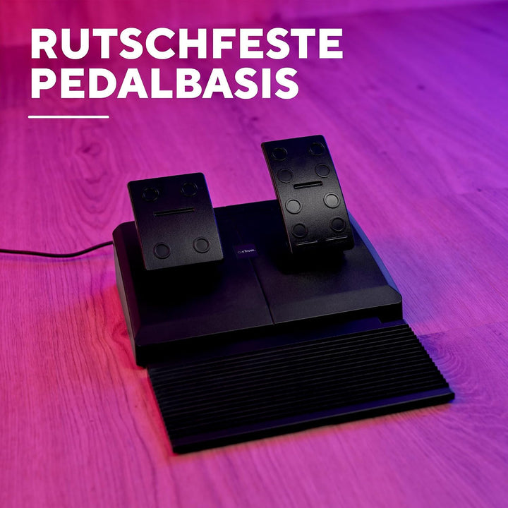 Trust GXT 289 Movi Gaming Lenkrad PC, Xbox Series X/S, PS4, Nintendo Switch, Racing Wheel mit Pedale