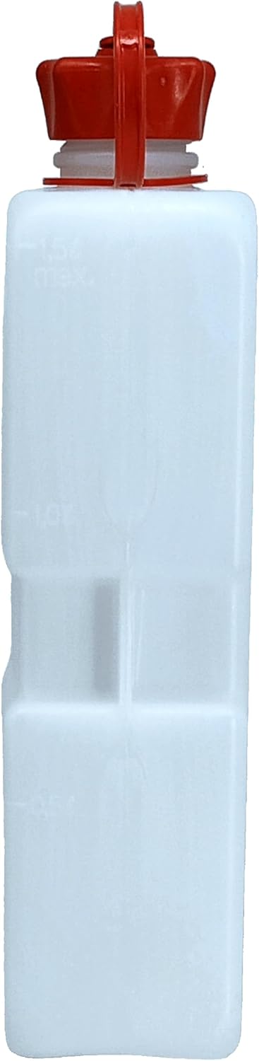 FuelFriend®-PLUS CLEAR 1,5 Liter - Klein-Benzinkanister Mini-Reservekanister - im Doppelpack