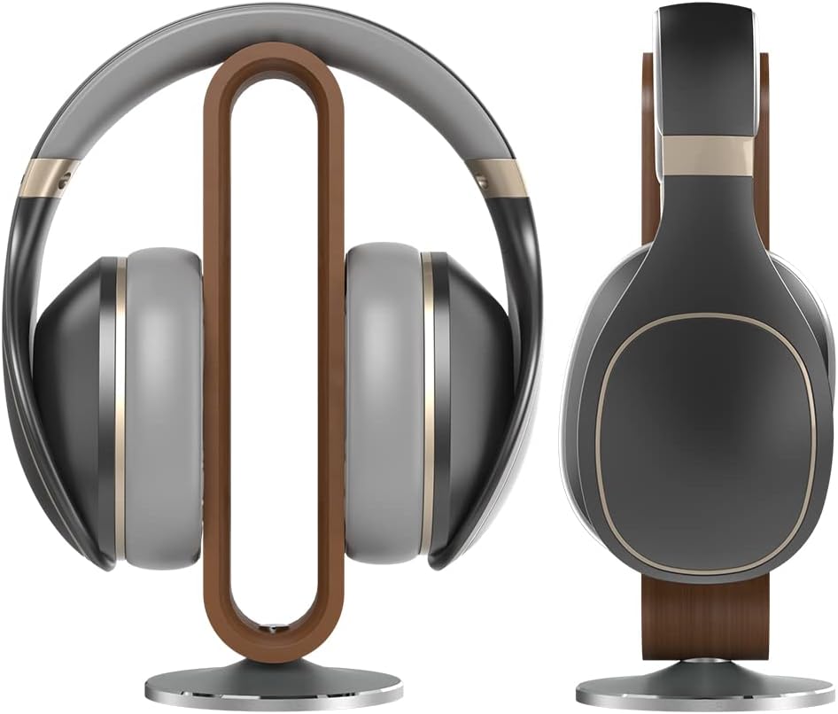 Kopfhörerständer aus Holz für Schreibtisch, U-förmiges Bogendesign, Aluminiumlegierung, Gaming-Heads