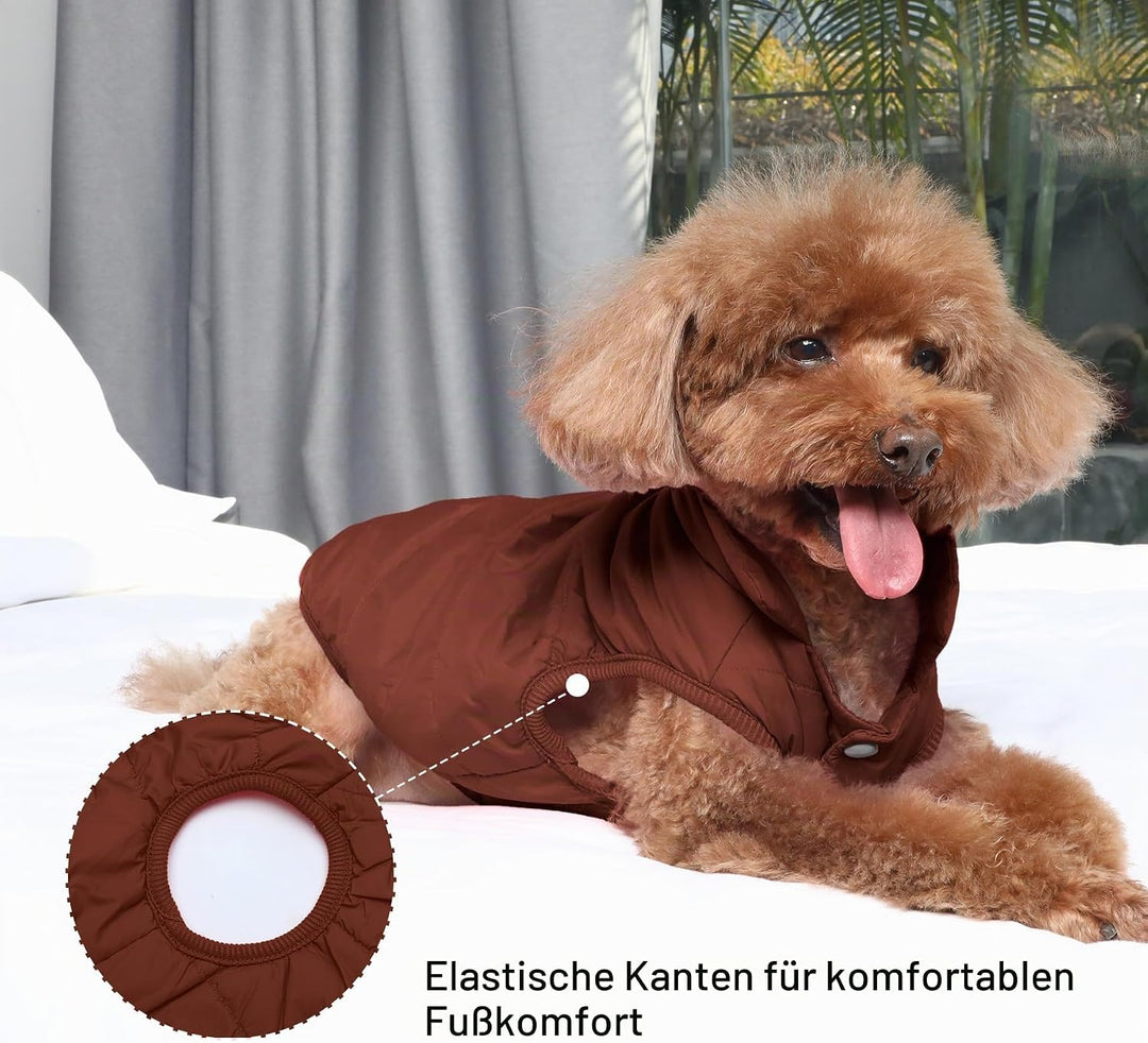 JoyDaog 2-lagige mit Fleece gefütterte Hundejacke, sehr warm für Winter und kaltes Wetter, extraweic
