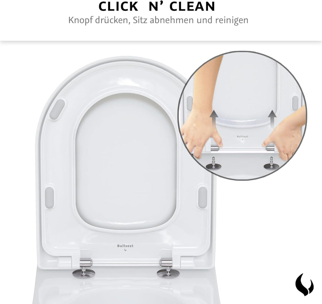 Bullseat Toilettendeckel – passend für Villeroy & Boch Subway 2.0 | Wc Sitz mit Softclose und abnehm