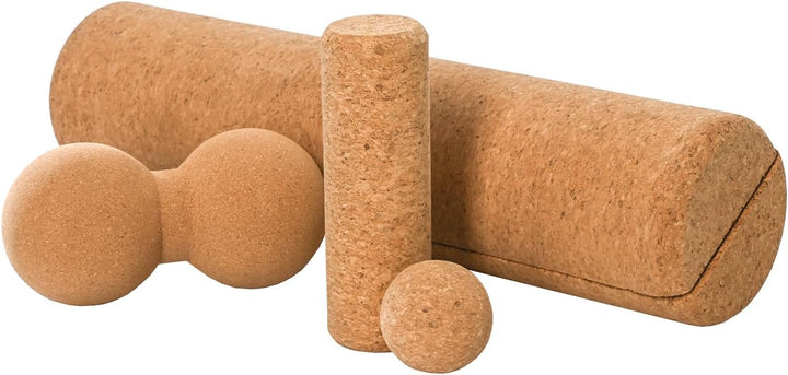 F2 Balance Board Zubehör Kork Multi Roll Set Korkrollen und Bälle Natur
