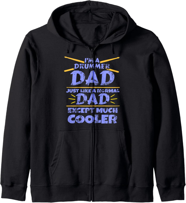 Papa Schlagzeuger Herren Geschenk Trommeln Schlagzeug Kapuzenjacke