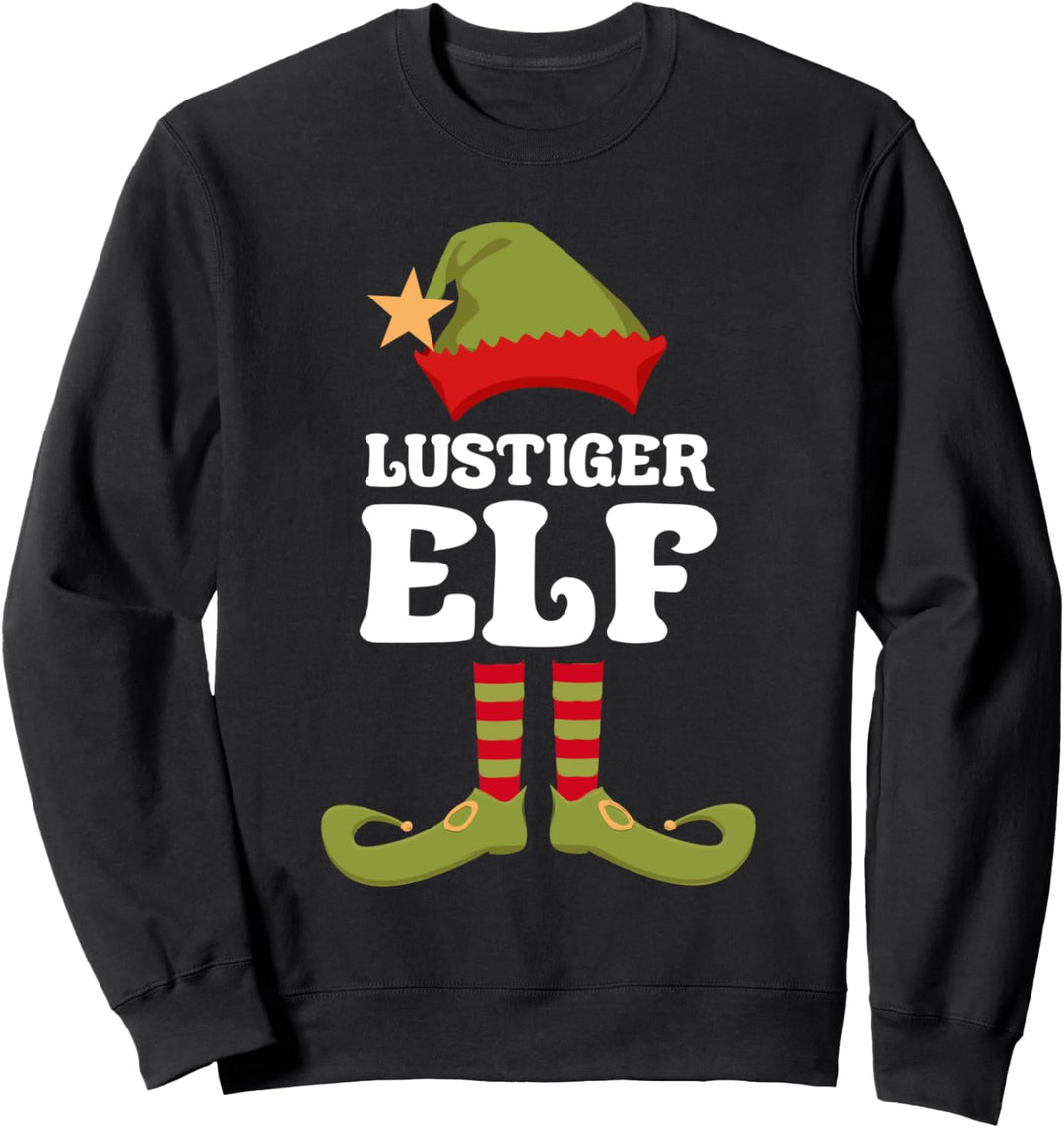 Lustige Elfe Weihnachtself Weihnachten Sweatshirt