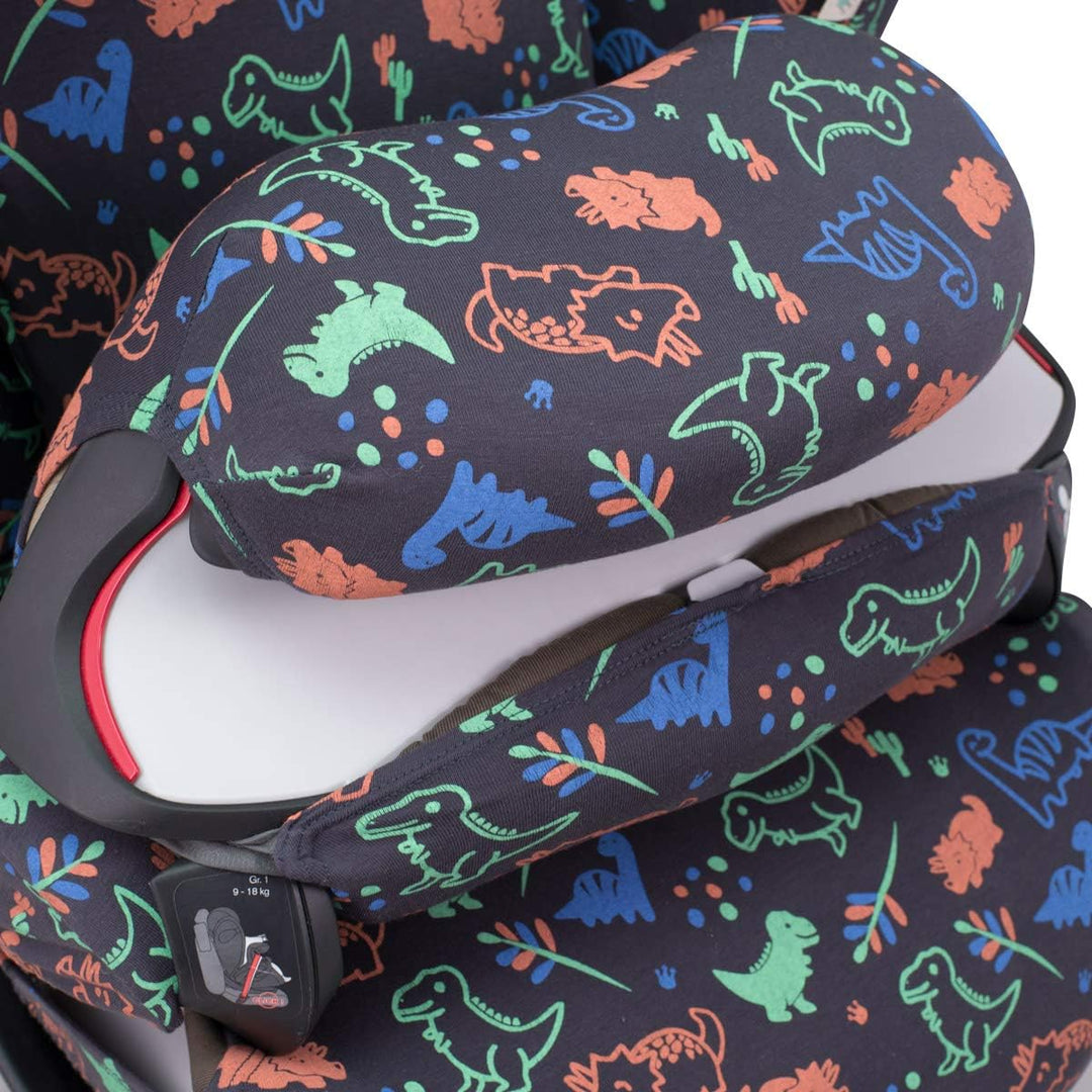 JYOKO Kids Bezug für Autositz kompatibel mit Cybex Pallas M (Happy dino), Happy dino