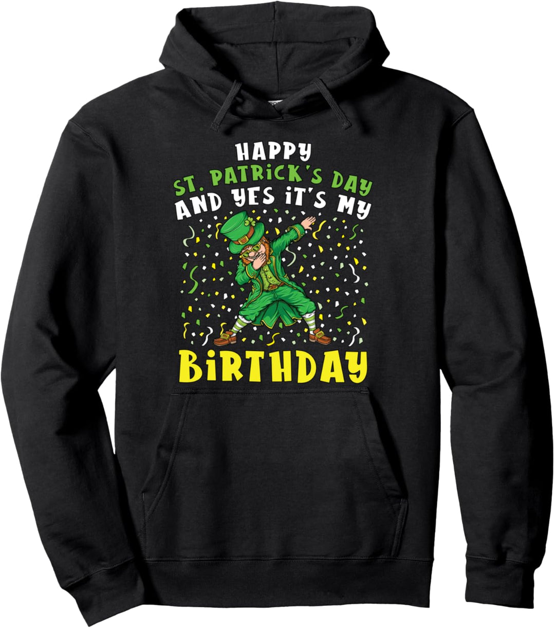 Dabbing Leprechaun Happy Saint Patrick's Day Boys Birthday Pullover Hoodie