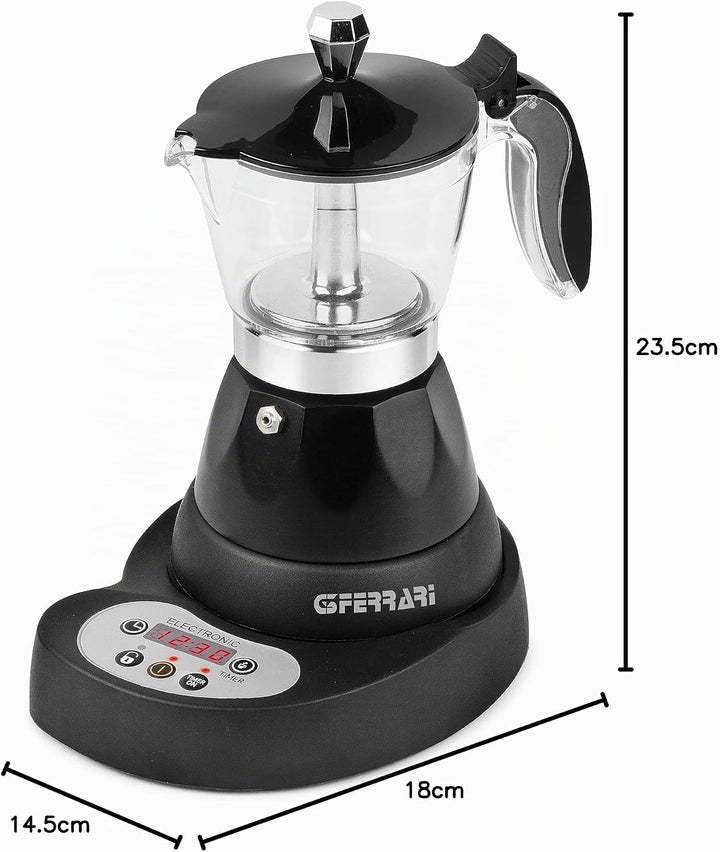 G3 Ferrari g10045 Moka elektrische programmierbar Schwarz Programmierbar, Schwarz Programmierbar