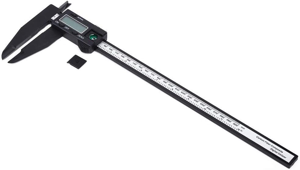 Digitale Messschieber, 300 mm Elektronisches Messschieber-Carbonlineal mit langem Backenmesswerkzeug