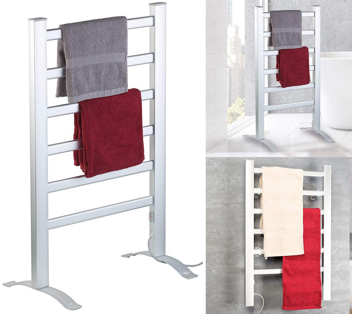 Sichler Haushaltsgeräte Handtuchtrockner: Handtuchwärmer zum Aufstellen und Aufhängen, 100 Watt (Ele