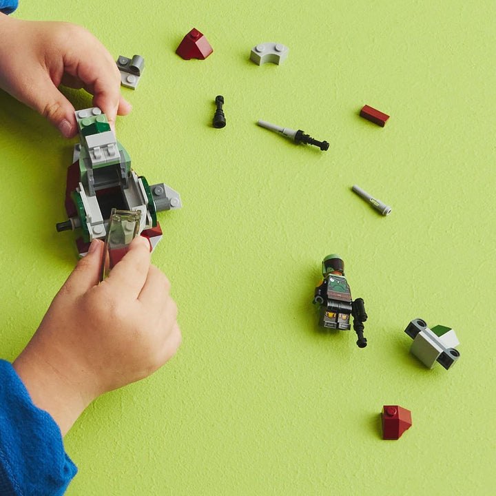 LEGO Star Wars Boba Fett's Starship Microfighter 75344 - Bauspielzeug Fahrzeug mit verstellbaren Flü