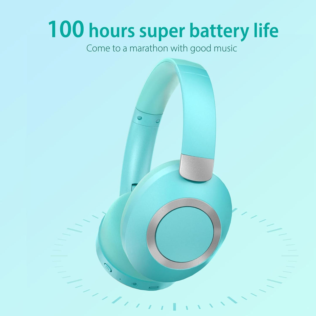 Kopfhörer Kabellos Bluetooth, Active Noise Cancelling Kopfhörer,100 Std Spielzeit 5.3 Bluetooth Kopf