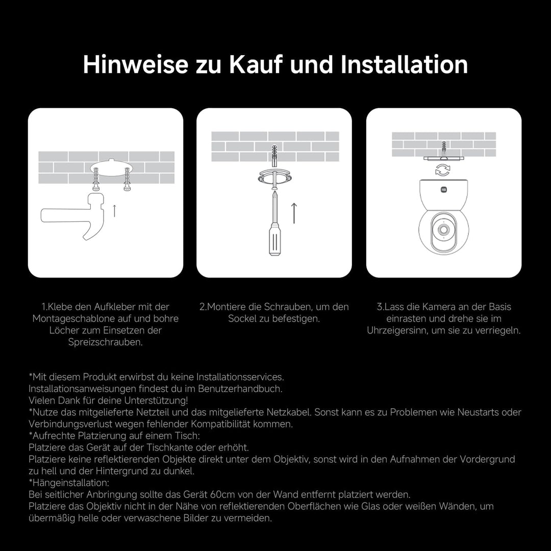 XIAOMI C500 3.5K 6MP Innenkamera mit Personen-/Haustiererkennung, Auto-Tracking, physischer Objektiv