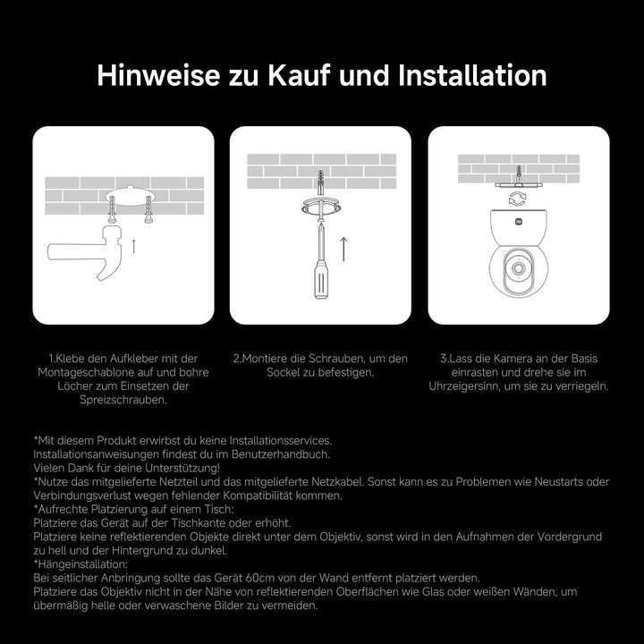 XIAOMI C500 3.5K 6MP Innenkamera mit Personen-/Haustiererkennung, Auto-Tracking, physischer Objektiv