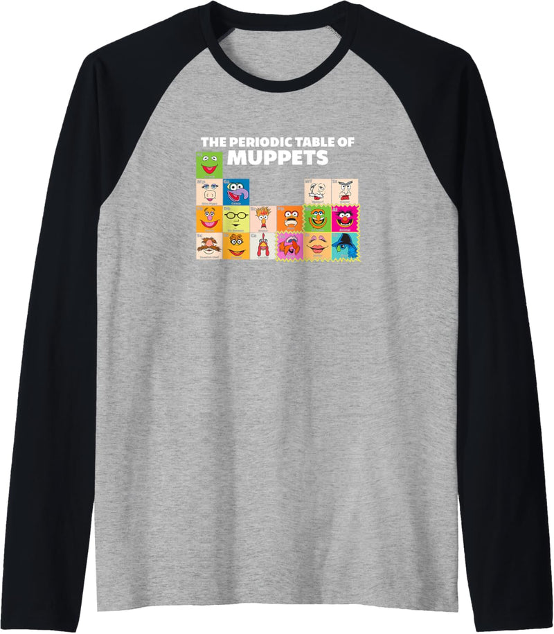 Disney The Muppets Periodic Table Of The Muppets Raglan